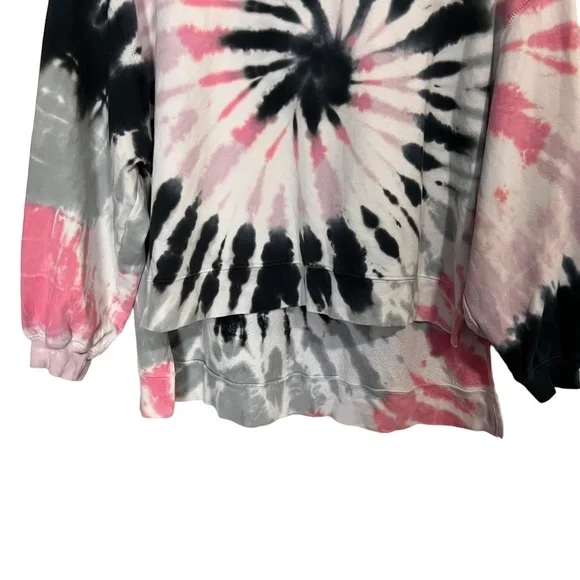 Electric & Rose Tie-Dye Epic Neil Hi-Low Sweatshirt, Small - Picture 3 of 11